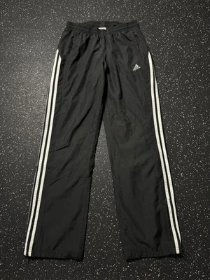 Pantalones deportivos Adidas vintage Y2K para mujer negros holgados 3 rayas talla S Foto 1 de 4
