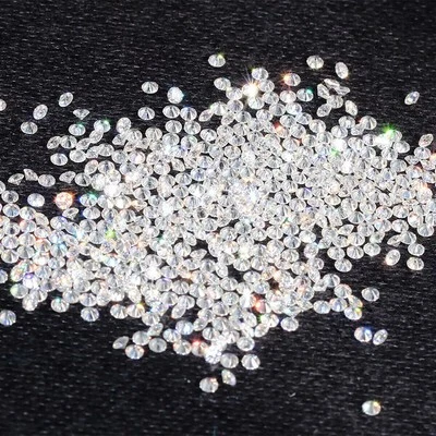 Certified 1.1 mm Round Cut CVD Diamond J Color IF Clarity 10 Pcs Diamond Lot - Image 1 of 4