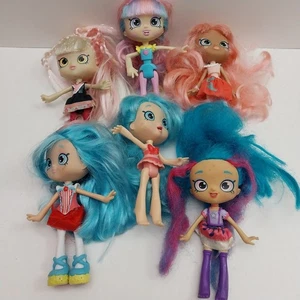 Shopkins Shoppies Moose 5" Dolls Lot Of 6  - Picture 1 of 7