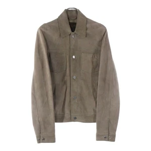 Louis Vuitton Suede Lambskin Trucker Leather Jacket Size 50 Brown Used c9b20a9de - Picture 1 of 8