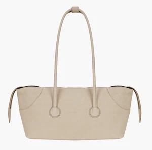 Margesherwood Boat Shopper Large Nude Nubuck Tote Bag Transformable Design - Picture 1 of 6