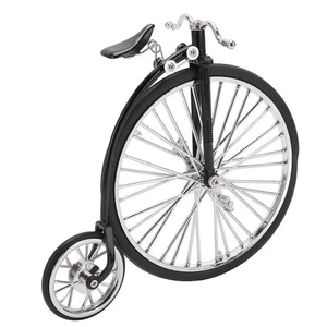  Modell schwarz große kleine Räder Retro Design Legierung Spielzeug Fahrrad Ornament für - Bild 1 von 22