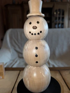 Schneemann Aus Gestockter Birke Handarbeit Weihnachten Deko - Bild 1 von 2