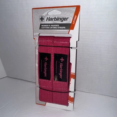 Harbinger Mujer Acolchado Algodón Levantamiento de Pesas Correas Rosa NUEVO Foto 1 de 3