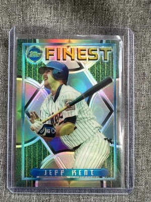 1995 Topps Finest - Jeff Kent #121 refractor 🔥 patio 🔥 ¡Navaja afilada! Foto 1 de 4