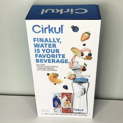 CIRKUL WATER BOTTLE, CLEAR  PLASTIC. 22OZ - Image 1 of 4