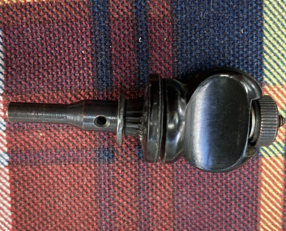 Single Vintage Black Button Friction Tuner - Image 1 of 2