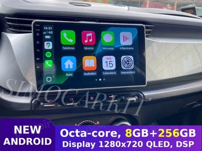 8+256GB Autoradio Car Tablet 9" Per Alfa Romeo Giulietta CarPlay Android Auto - Immagine 1 di 4