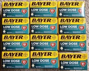 Bayer Low Dose Aspirin 81mg Enteric Coated Tablets - 384 Count Expire 2026 - Picture 1 of 5