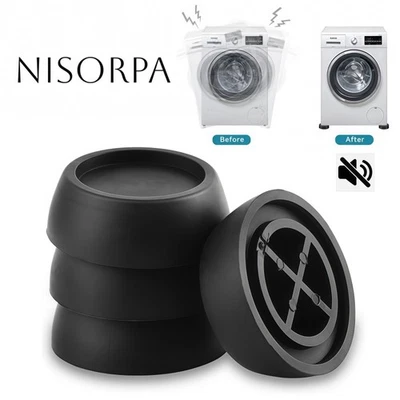 4x Vibrationsdämpfer Waschmaschine Gummi-Füße Schwingungsdämpfer Trockner Gummi - Bild 1 von 4