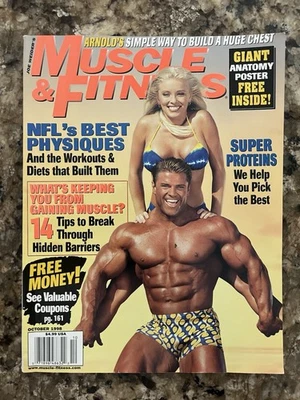 Muscle & Fitness Magazine October 1998 Eddie Robinson, Jamie Bergmann - Image 1 of 4