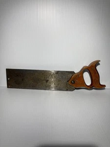 Rare Vintage Henry Disston & Sons Double Sided 12” Tenon Hand Saw - Picture 1 of 8