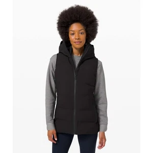 Lululemon Sleet Street Vest Black Size 4 Goose Down Puffer Winter Ski - Picture 1 of 11