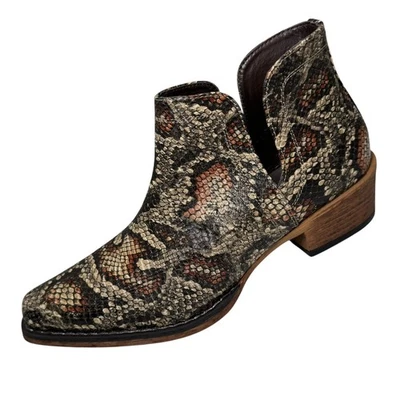 Botines de vaquero ROPER Ava imitación piel de serpiente punta corta para mujer 8,5 nuevos Foto 1 de 4