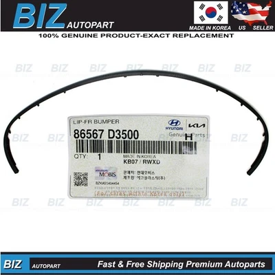 Genuine Front Bumper Lip Spoiler for 2019-2021 Hyundai Tucson 86567-D3500 Foto 1 de 4