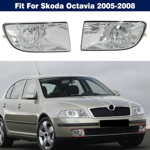 Par de luces antiniebla parachoques delantero conductor+pasajero para Skoda Octavia 2005-2008 - Imagen 1 de 16