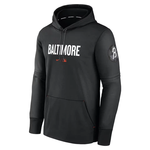 Baltimore Orioles Nike City Connect Pregame Performance Pullover Hoodie Men's Cover