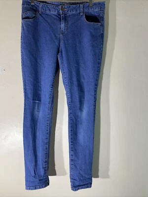 Womens Dorothy Perkins Uk 14 Blue Wash Skinny Fit Stretch Denim Jeans Trousers - Image 1 of 4