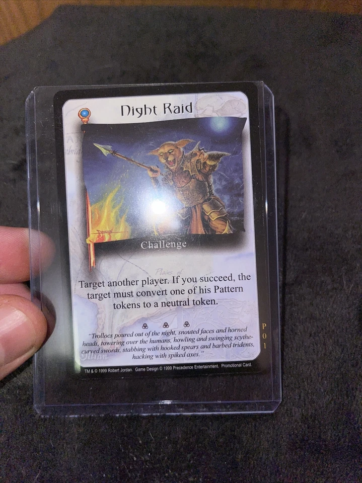 Wheel of Time CCG Night Raid casi nuevo/m promoción (P01) Foto 1 de 2