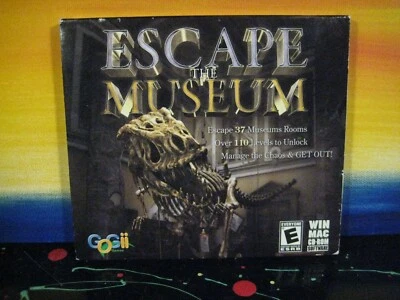 Escape the Museum Windows 2000 XP & Mac PC CDROM Puzzle GoGii - Image 1 of 4