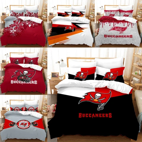 Tampa Bay Buccaneers Bedding Set Duvet/Comforter Cover with Pillowcases Gift Cover