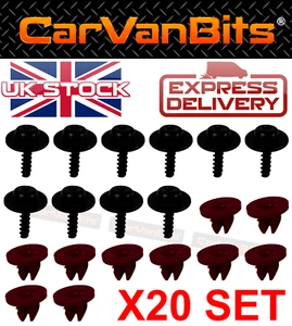FOR VOLVO V60 S60 2010-2019 UNDERTRAY UNDER ENGINE COVER CLIP KIT FIXING CLIPS - Picture 1 of 3
