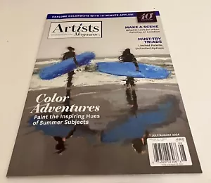 Artists Magazine July/August 2024 Color Adventures 40th Anniversary Make a Scene - Picture 1 of 2