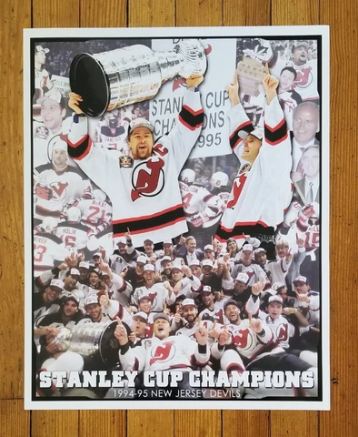 New Jersey Devils 1995 Stanley Cup Champions Poster, NEW Cover