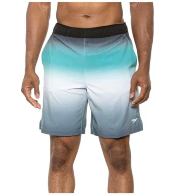 SPEEDO Mens UPF 50+ Tech Volley SWIM TRUNKS w/Comfort Liner  S  M  L  NWT - Image 1 of 4