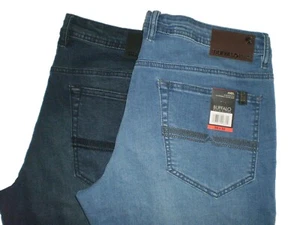 Vaqueros de mezclilla Buffalo David Bitton Axel de ajuste ajustado elásticos azul talla 34 38 40 nuevos - Imagen 1 de 9