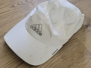 Adidas Aeroready Hat Cap Adjustable White Polyester 6 Panel READ!!! - Picture 1 of 6