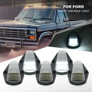 White LED Cab Roof Marker Light For 84-97 Ford F-150 F-250 HD F-350 F-Super Duty - Picture 1 of 15
