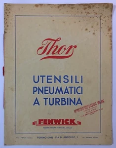 83083 Lb5 Catalogo Thor Utensili Pneumatici a turbina - Fenwick / Torino - Bild 1 von 4