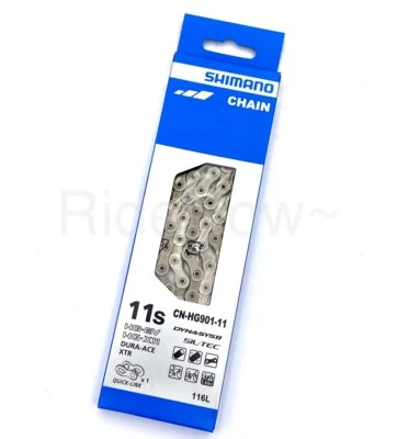 Shimano 11-Speed HG901 Chain 116L Super Narrow Dura-Ace/XTR Compatible - Image 1 of 4
