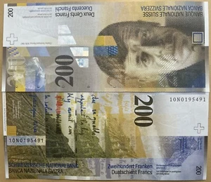 Suiza 200 Francos 2010 Año P-73d UNC - Imagen 1 de 1