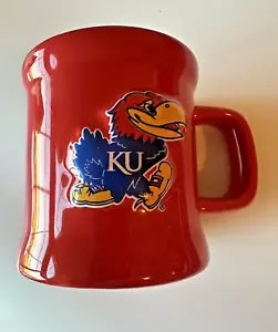 KU Kansas Jayhawks 3D Logo Mascot Coffee Mug Ceramic College - Picture 1 of 4