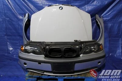 00 04 BMW 325i Series E46 Silver Front End Nose Cut Conversion EDM Stock #2 Foto 1 de 4