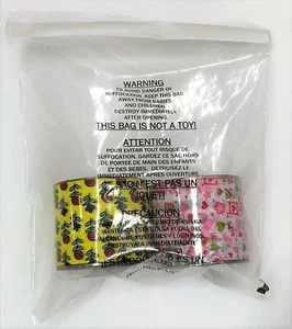 1000 6 x 6 selbstklebende durchsichtige Polybeutel Erstickungswarnung 1,5 Mil kostenloser Versand - Bild 1 von 2