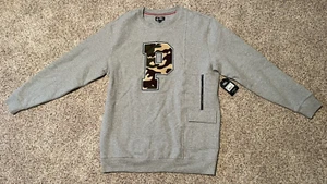 PHILADELPHIA 76ERS CAMO CHENILLE APPLIQUE CREWNECK - LARGE - NWT - Picture 1 of 2