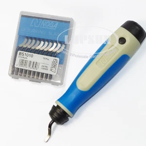 NOGA Burr Deburring Handle Tool Set NG1001 + 10pc BS1010 S10 Blade Fo Metal Wood - Picture 1 of 5