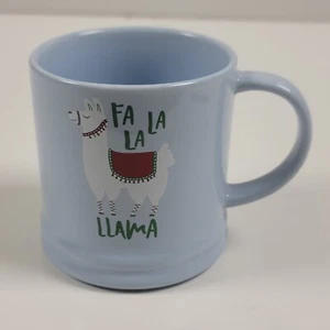 Threshold Holiday Tasse ~ Fa La Llama ~ hellblau - Bild 1 von 9