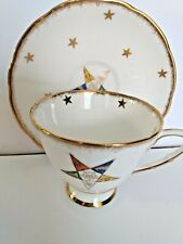 Royal Stafford Bone China Gilded Cup & Saucer -Order of the Eastern Star