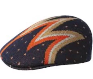 Men’s Kangol Navy Orange Shock Wave 507 Hat - Picture 1 of 3