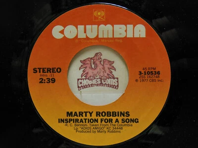 Marty Robbins – I Don't Know Why / Inspiration For A Song, 45 RPM VG+ (18C) Foto 1 de 2