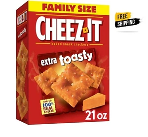 Cheez-It Extra Toasty Cheese Crackers, Baked Snack Crackers, 21 oz - Picture 1 of 6