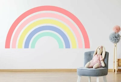 KAPOW BOOM GRAPHICS PEGATINA DE PARED ARCO IRIS Género Neutral Boho Calcomanía Escandinava Arte