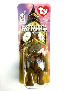 TY McDonald's Teenie Beanie - BRITANNIA the Bear With Errors 1997 RARE - New - Picture 1 of 9