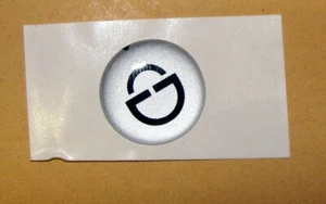 Originale Schuberth logo emblema copertura meccanismo visiera adesivo SH Icon argento - Foto 1 di 3
