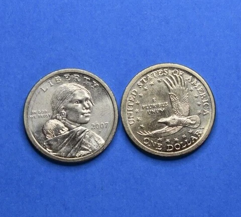 2007 D Sacagawea Native American Golden Dollar Cover