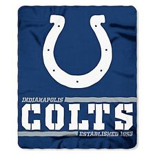NFL Indianapolis Colts Split Wide Design Throw Plush Blanket 50" "